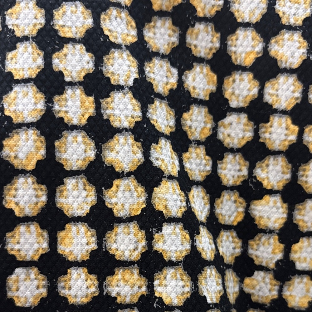 Vintage Carlisle Black and yellow Patterned Midi Dress - Picture 2 of 8